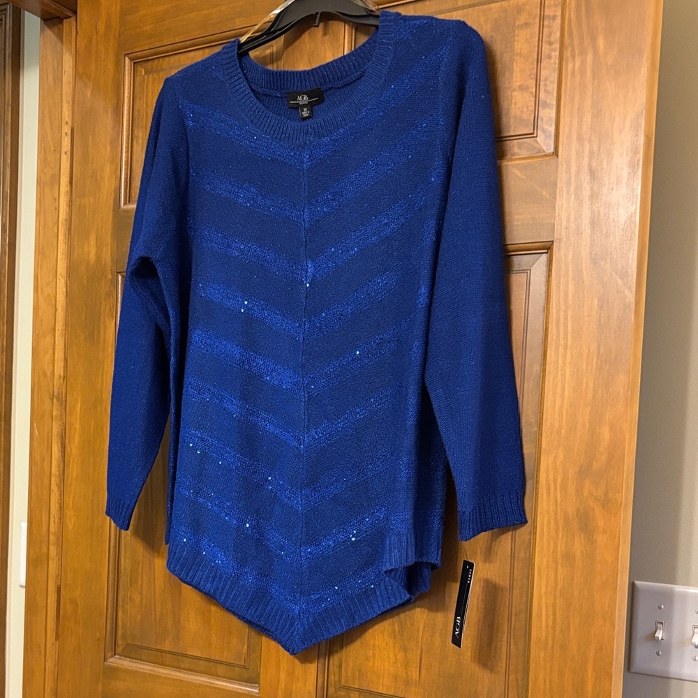 AGB Royal Blue Crew Neck Sweater